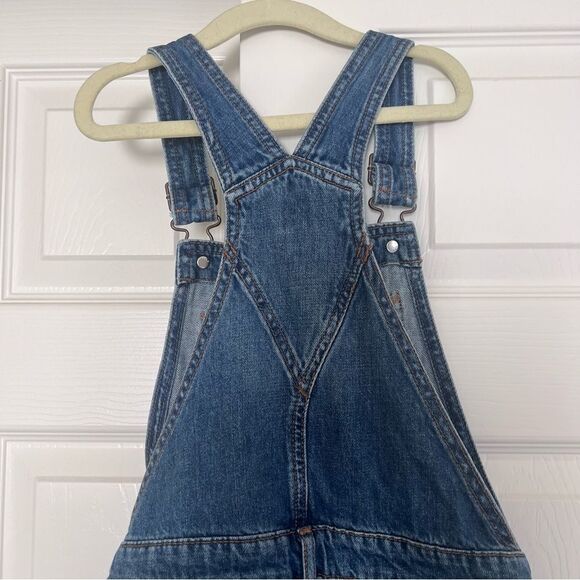 GAP Kids Cotton Distressed Denim Romper Blue Medium EUC - Picture 5 of 9